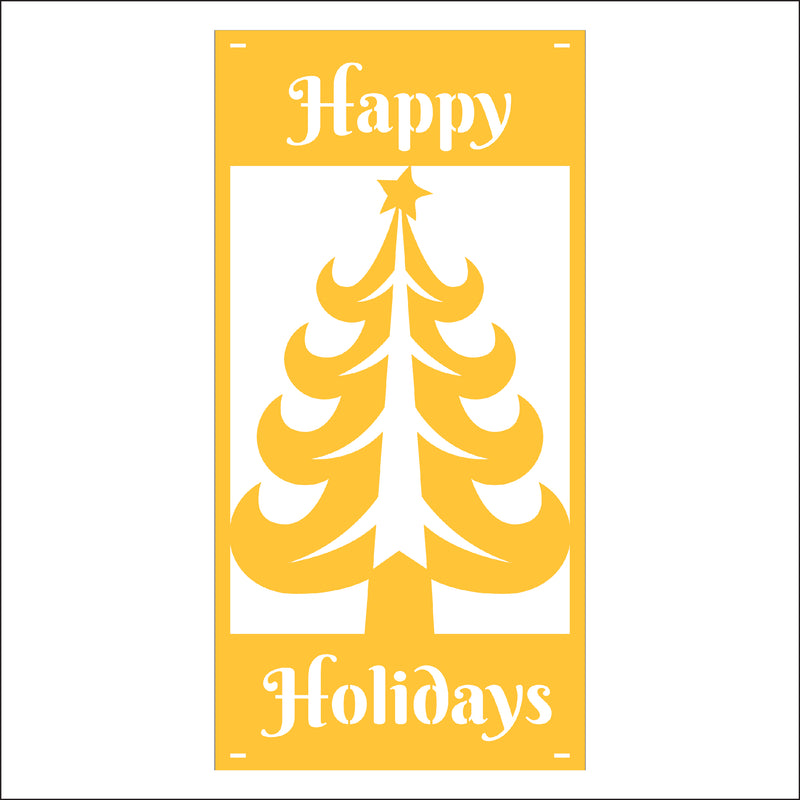 Load image into Gallery viewer, M140 Christmas Tree - Metal Pole Banner
