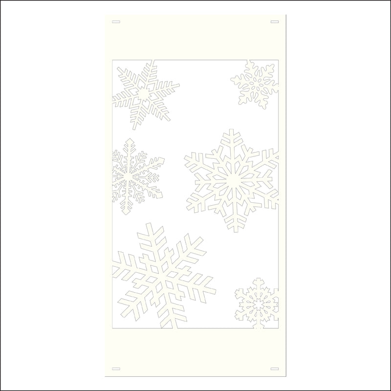Load image into Gallery viewer, M141 Snowflakes - Metal Pole Banner
