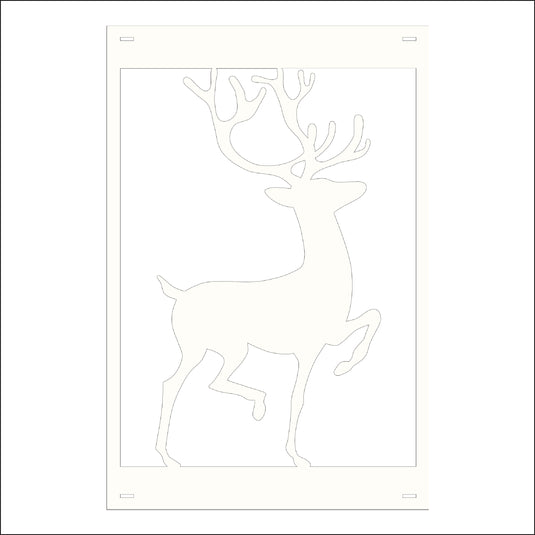 M142 Reindeer - Metal Pole Banner