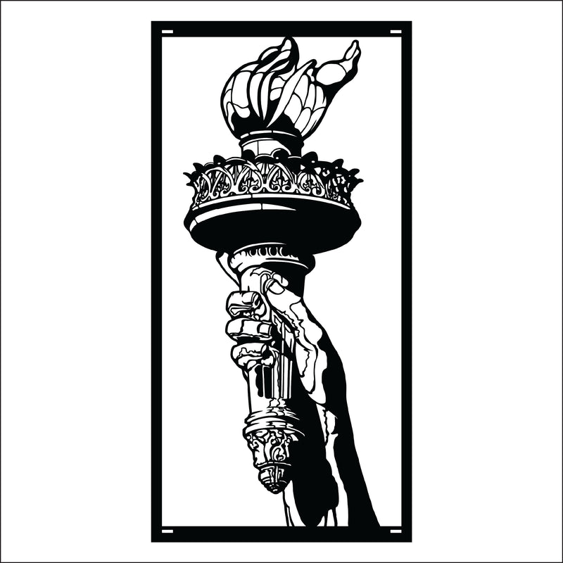 Load image into Gallery viewer, M148 Torch of Liberty - Metal Pole Banner
