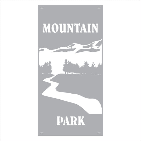 M152 Mountain River - Metal Pole Banner