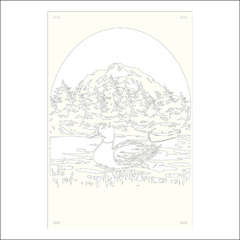 Load image into Gallery viewer, M157 Duck on Water - Metal Pole Banner
