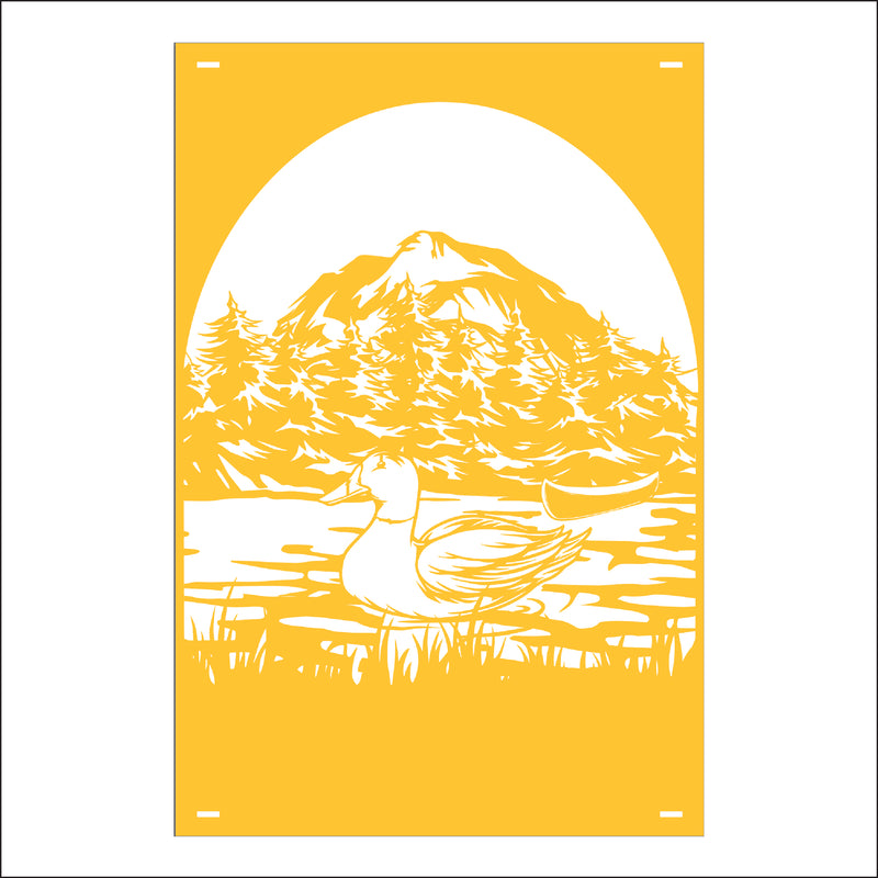 Load image into Gallery viewer, M157 Duck on Water - Metal Pole Banner
