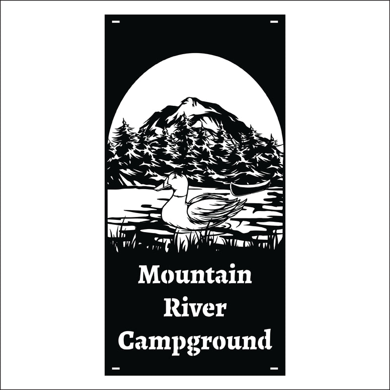 Load image into Gallery viewer, M157 Duck on Water - Metal Pole Banner
