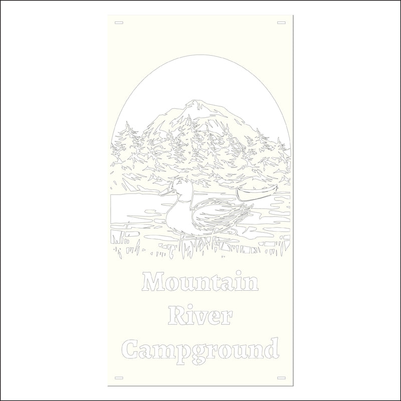 Load image into Gallery viewer, M157 Duck on Water - Metal Pole Banner
