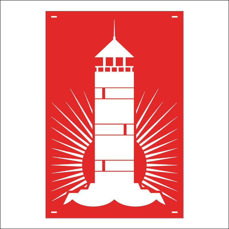 Load image into Gallery viewer, M159 Lighthouse - Metal Pole Banner
