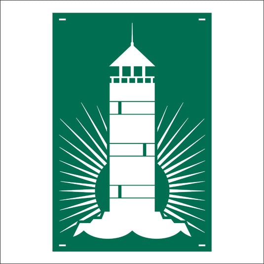 M159 Lighthouse - Metal Pole Banner