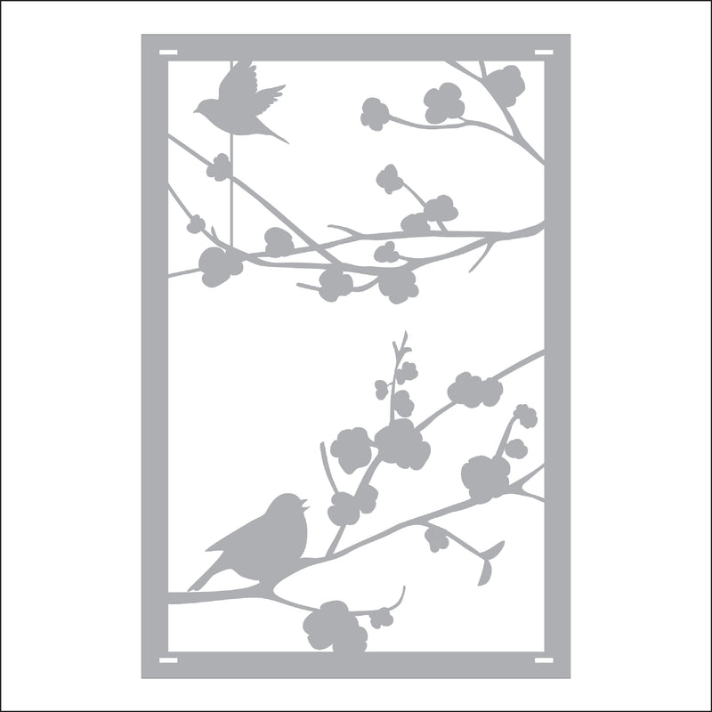 Load image into Gallery viewer, M162 Birds on Branch - Metal Pole Banner
