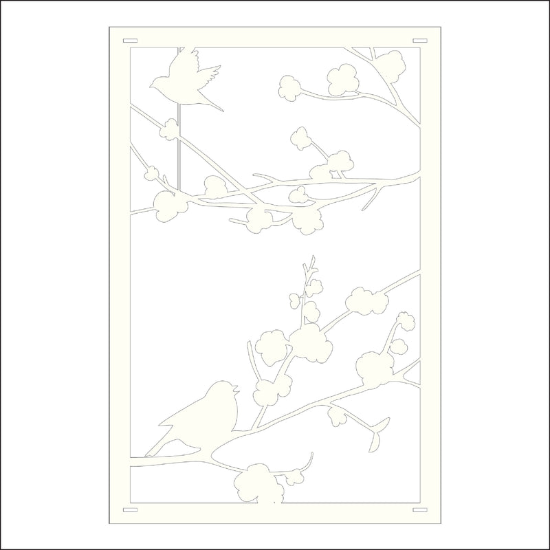 Load image into Gallery viewer, M162 Birds on Branch - Metal Pole Banner
