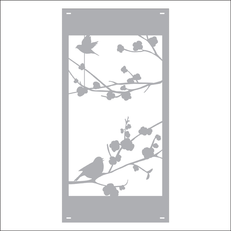 Load image into Gallery viewer, M162 Birds on Branch - Metal Pole Banner

