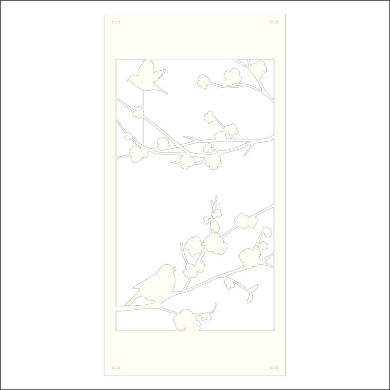 Load image into Gallery viewer, M162 Birds on Branch - Metal Pole Banner
