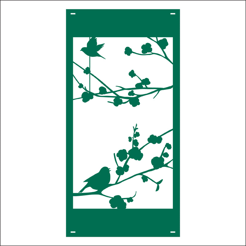 Load image into Gallery viewer, M162 Birds on Branch - Metal Pole Banner
