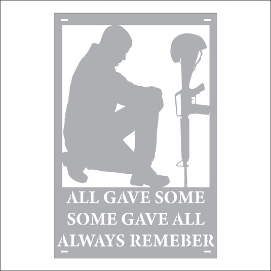M165 Some Gave All - Metal Pole Banner