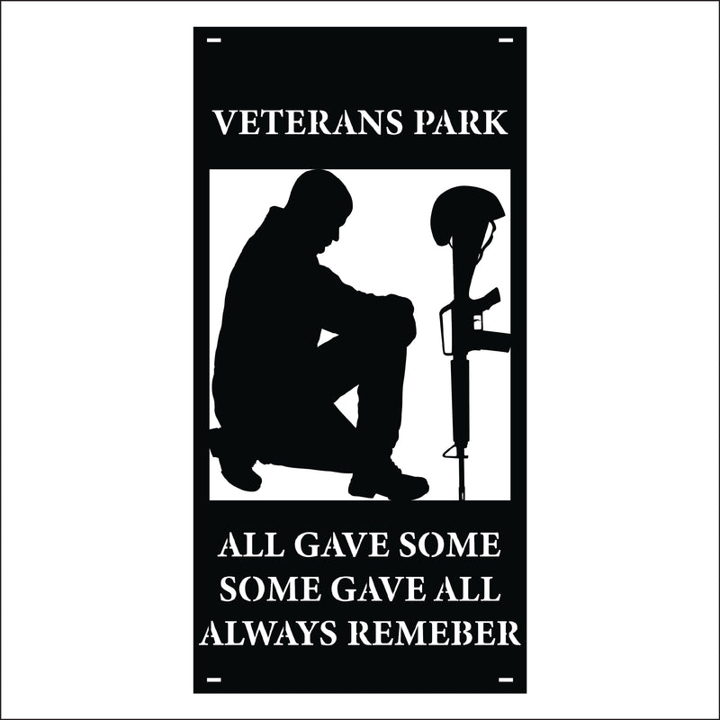 Load image into Gallery viewer, M165 Some Gave All - Metal Pole Banner
