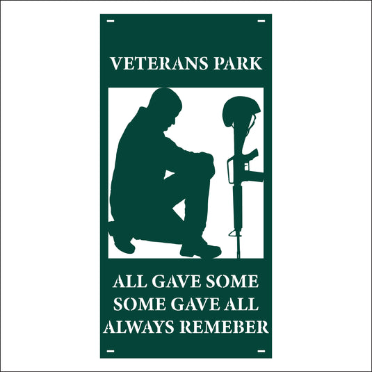 M165 Some Gave All - Metal Pole Banner