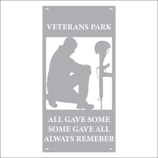 M165 Some Gave All - Metal Pole Banner