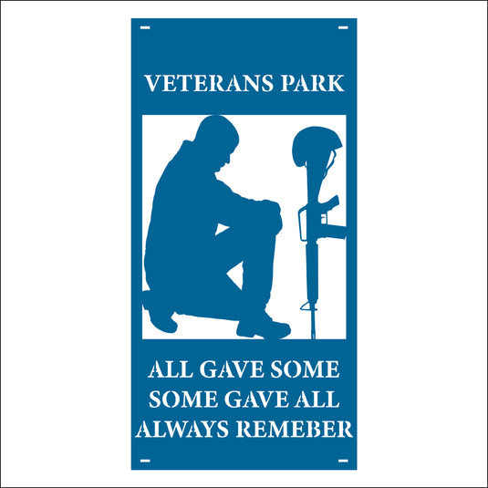 M165 Some Gave All - Metal Pole Banner