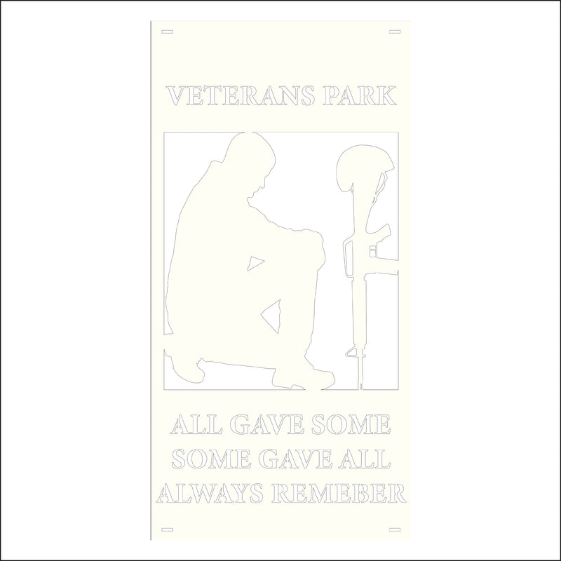 Load image into Gallery viewer, M165 Some Gave All - Metal Pole Banner
