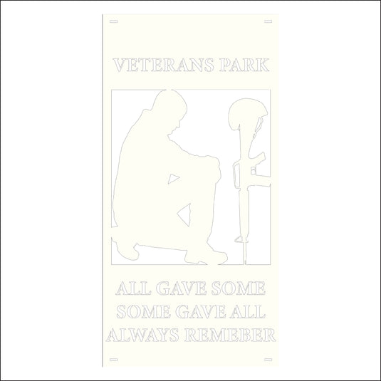 M165 Some Gave All - Metal Pole Banner