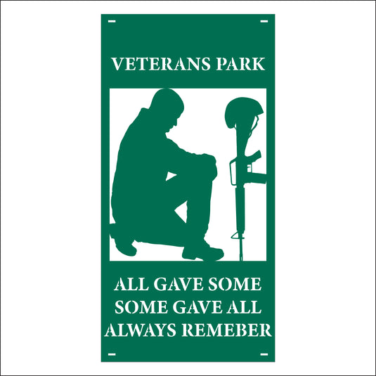 M165 Some Gave All - Metal Pole Banner