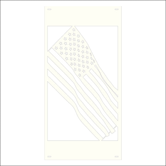M166 Waving Flag - Metal Pole Banner