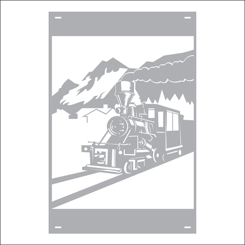 Load image into Gallery viewer, M167 Railway Town - Metal Pole Banner

