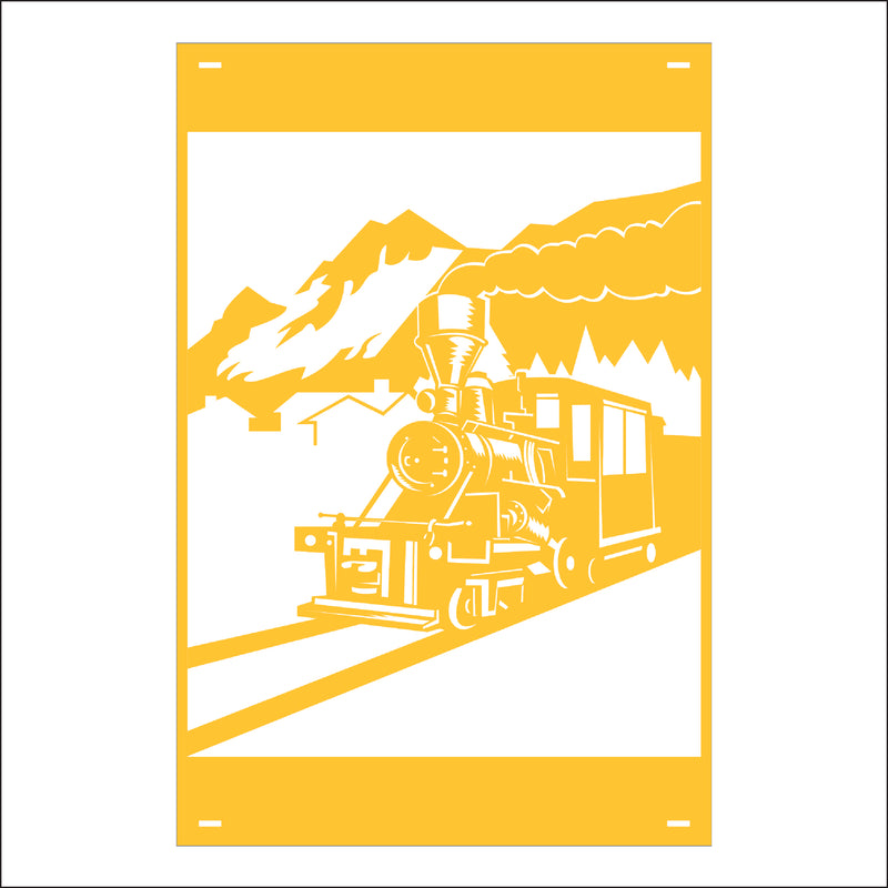 Load image into Gallery viewer, M167 Railway Town - Metal Pole Banner
