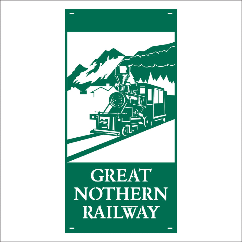 Load image into Gallery viewer, M167 Railway Town - Metal Pole Banner
