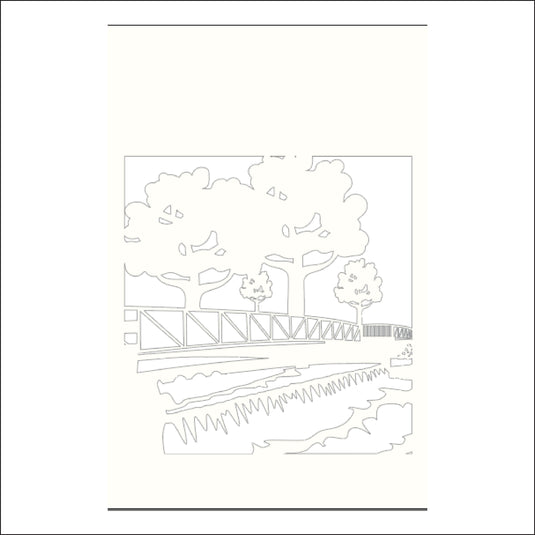 M103 River Bridge - Metal Pole Banner