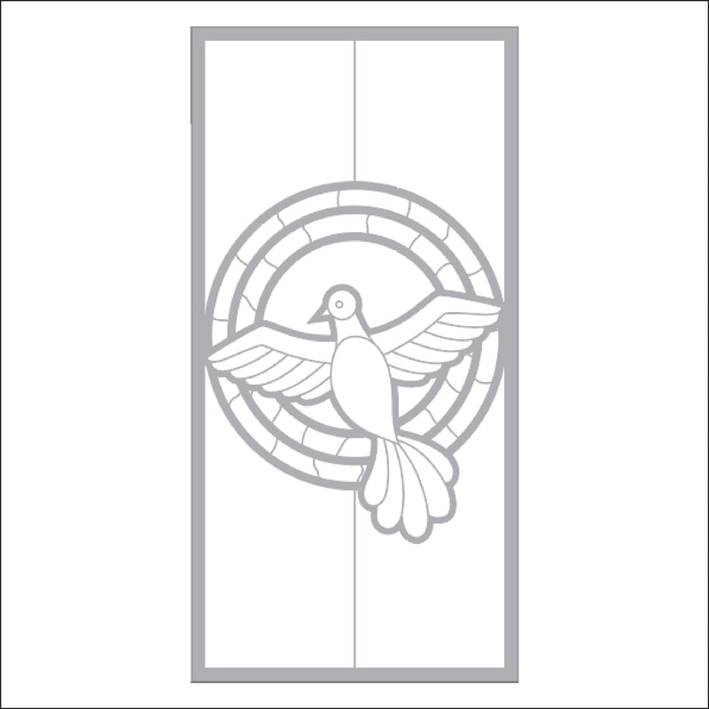 Load image into Gallery viewer, M106 Stained Glass Dove - Metal Pole Banner
