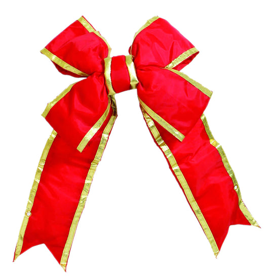 Nylon Red with Gold Trim Bows