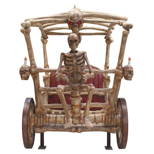 Skeleton Carriage Fiberglass Halloween Decoration