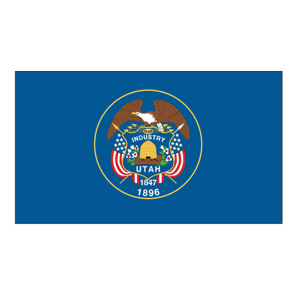 Load image into Gallery viewer, 5&#39; x 8&#39; Polyester State Flags - Header &amp; Grommets
