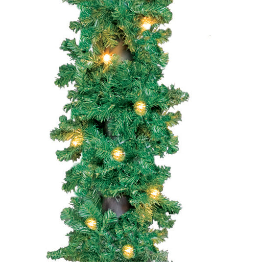 15 Foot Lighted Timberline Christmas Garland - Sunlight LED