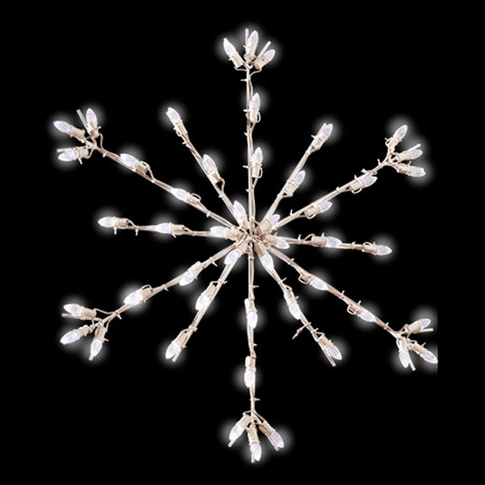 Pole Decoration - Snowflake Cluster —