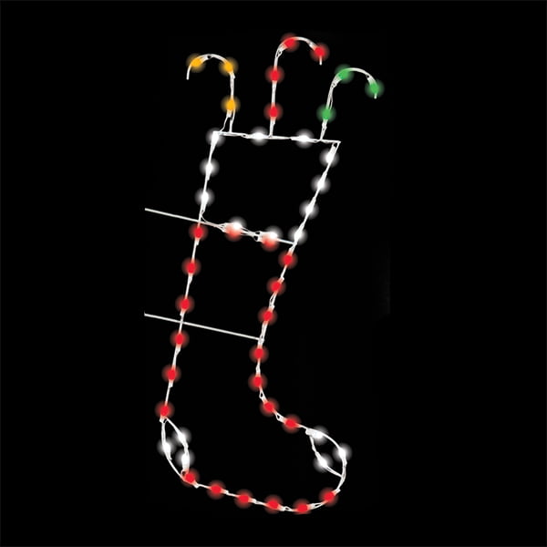 Load image into Gallery viewer, 6 foot christmas stocking pole mount decoration bright line
