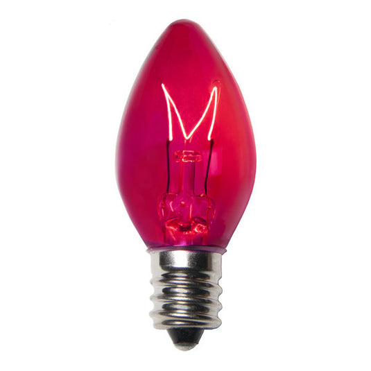 C7 5-Watt Incandescent Transparent Christmas Bulb