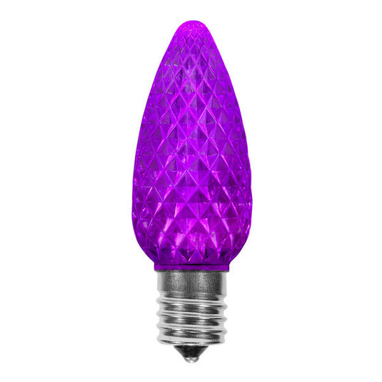 C9 Crystal Cut Purple LED