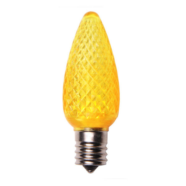 C9 Crystal Cut Yellow LED