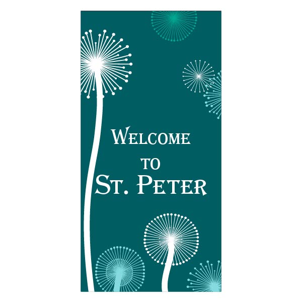 D352 Floating Dandelions - Pole Banner
