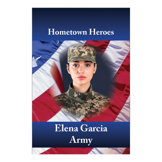 D446 Circle Flag Hometown Hero Garden Flag