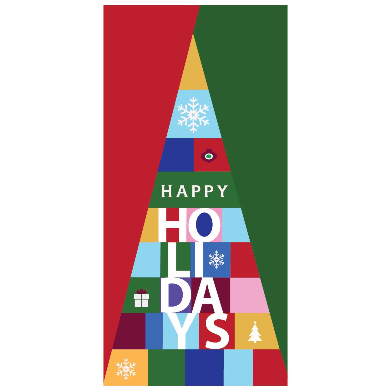 D558 Happy Holidays - Pole Banner