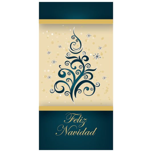D559 Feliz Navidad - Pole Banner