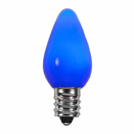 Ceramic Blue C7 LED Christmas Light Bulbs