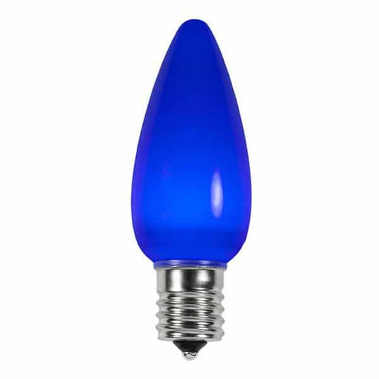 Ceramic Blue C9 LED Christmas Light Bulbs