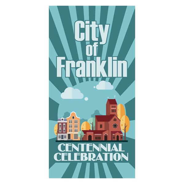 Load image into Gallery viewer, City Fall Centennial - Pole Banner
