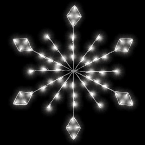Diamond Snowflake - Ground Mount Christmas Decoration