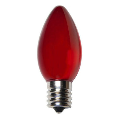 Transparent Red C9 LED Christmas Light Bulbs