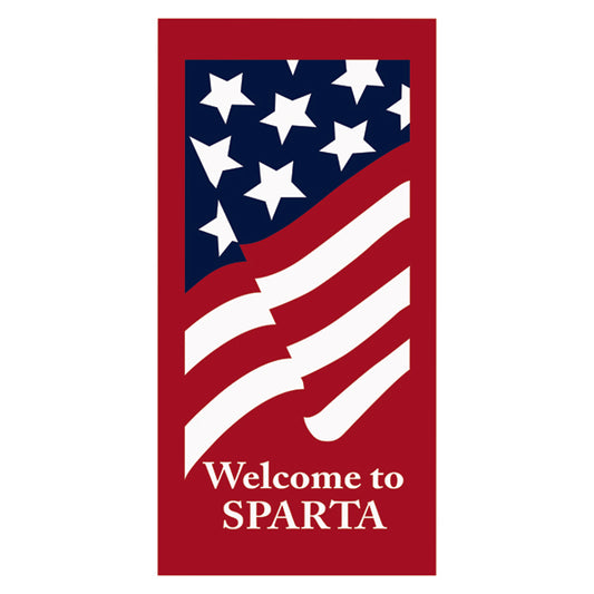Red United States Flag - Pole Banner