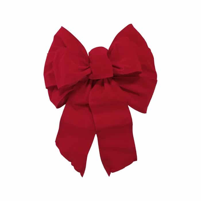 Red Velour Bow